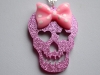 Pink sparkle skull